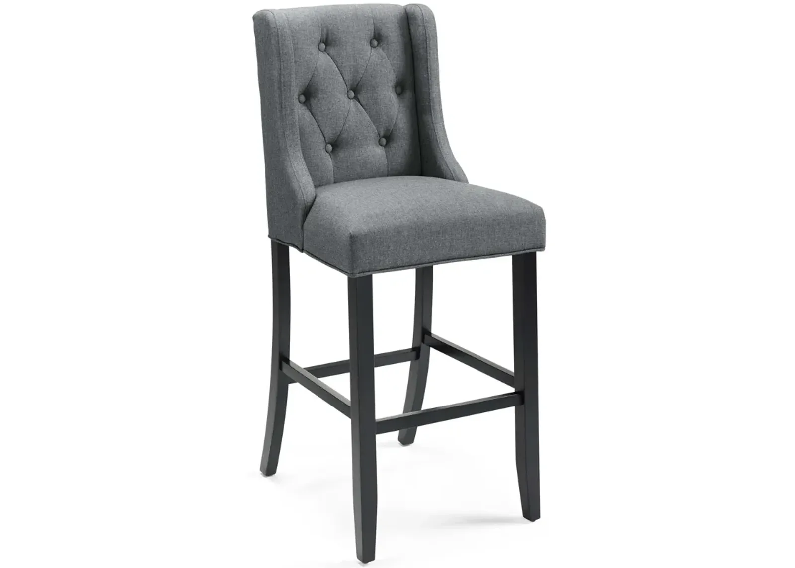 Baronet Tufted Button Upholstered Fabric Bar Stool