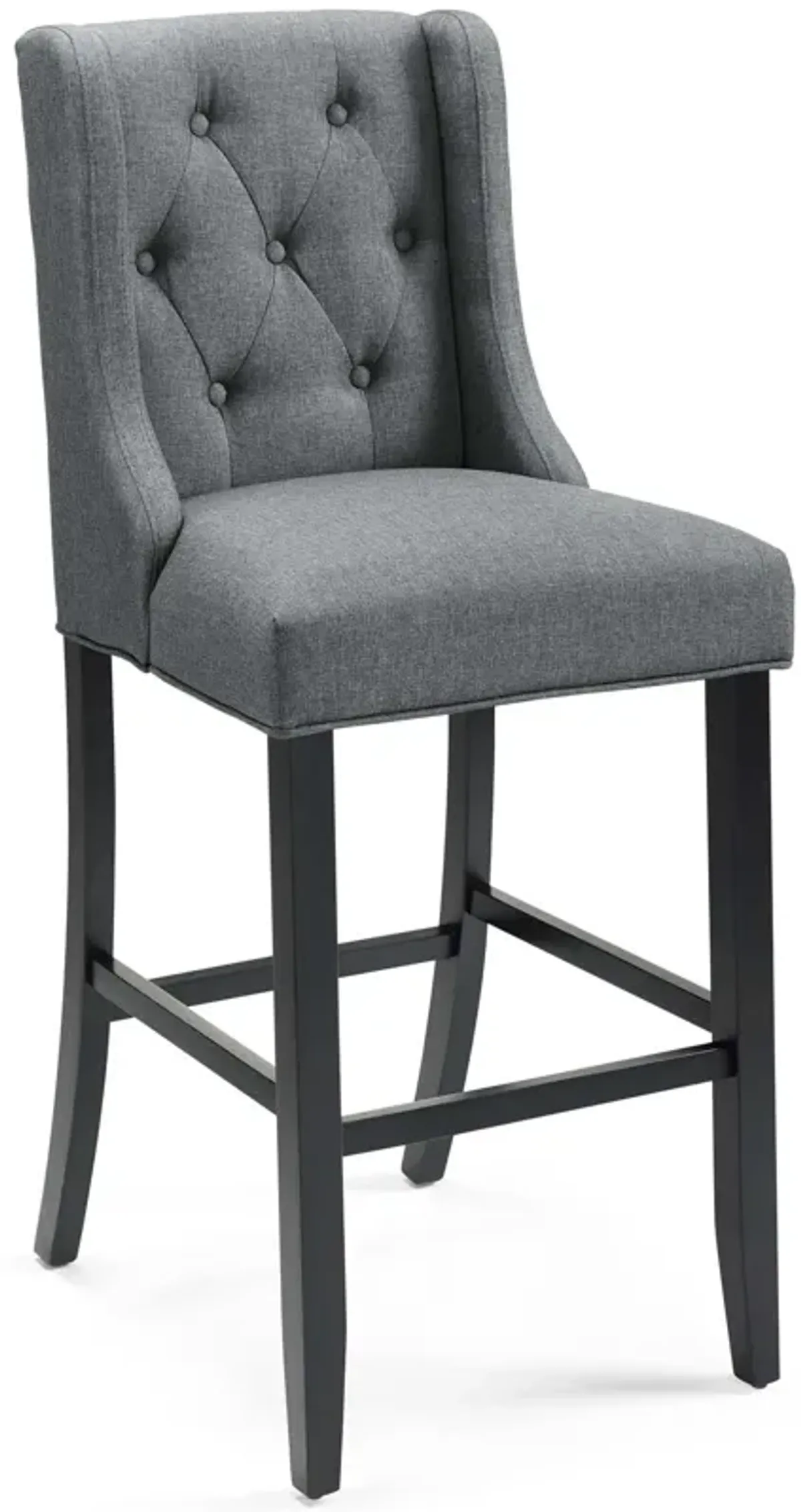 Baronet Tufted Button Upholstered Fabric Bar Stool