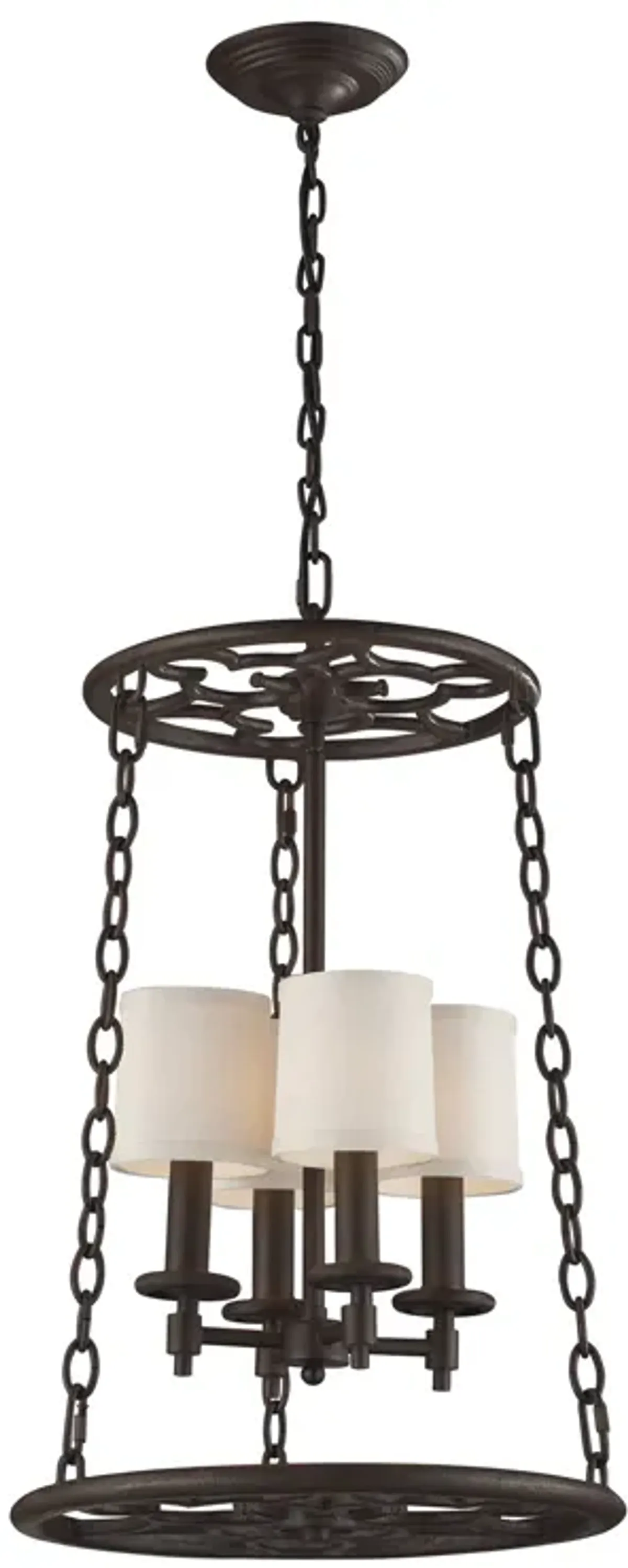 Ironton 18" Wide 4-Light Chandelier - Vintage Rust