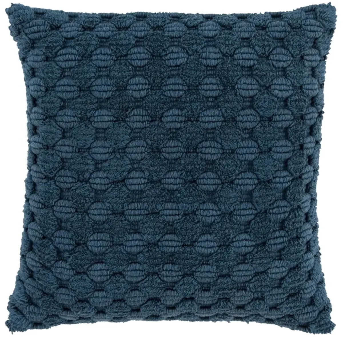 Stripe Patterned Solid Teal  Pillow