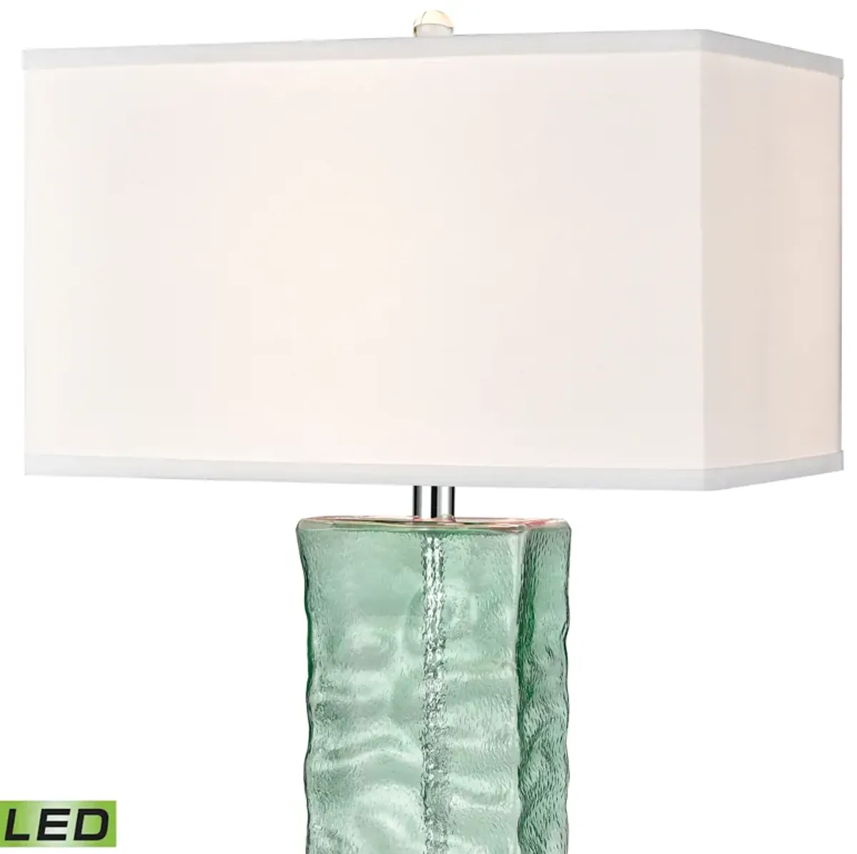 Arendell 30'' High 1-Light Table Lamp - Light Green - Includes LED Bulb