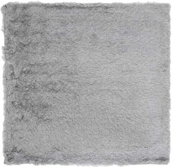 PARIS SHAG Silver 7' X 7' Square Square Rug