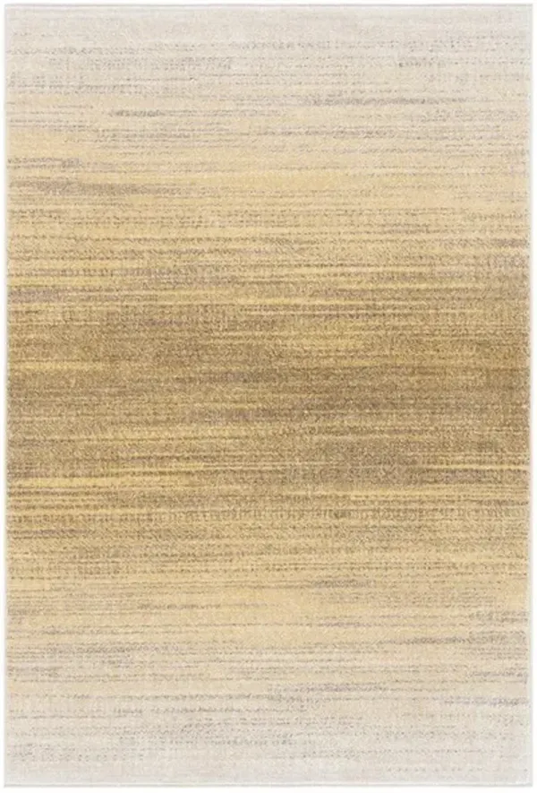 Adirondack Contemporary Gold / Ivory 5'-1" X 7'-6" Powerloomed Rug