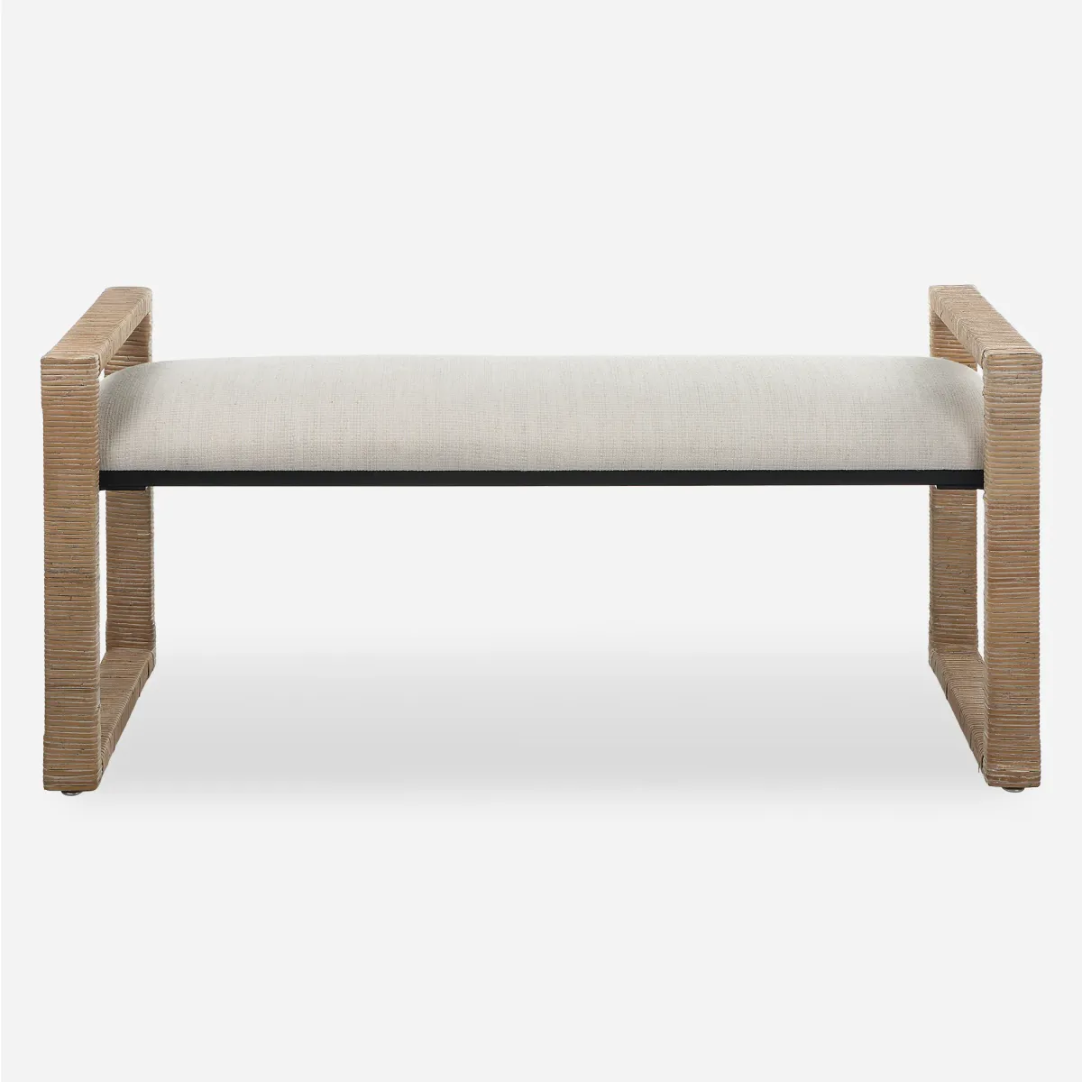 Areca Coastal Rattan Bench