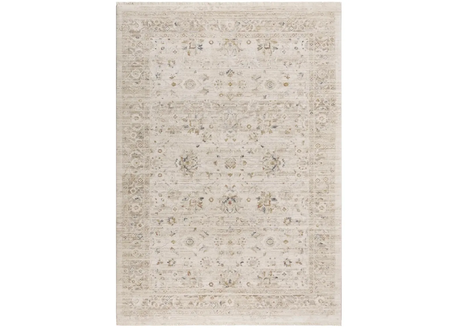 Iconic Natural  Persian/Classic Polyester/Propylene 7'10" x 9'10" Rectangle Rug