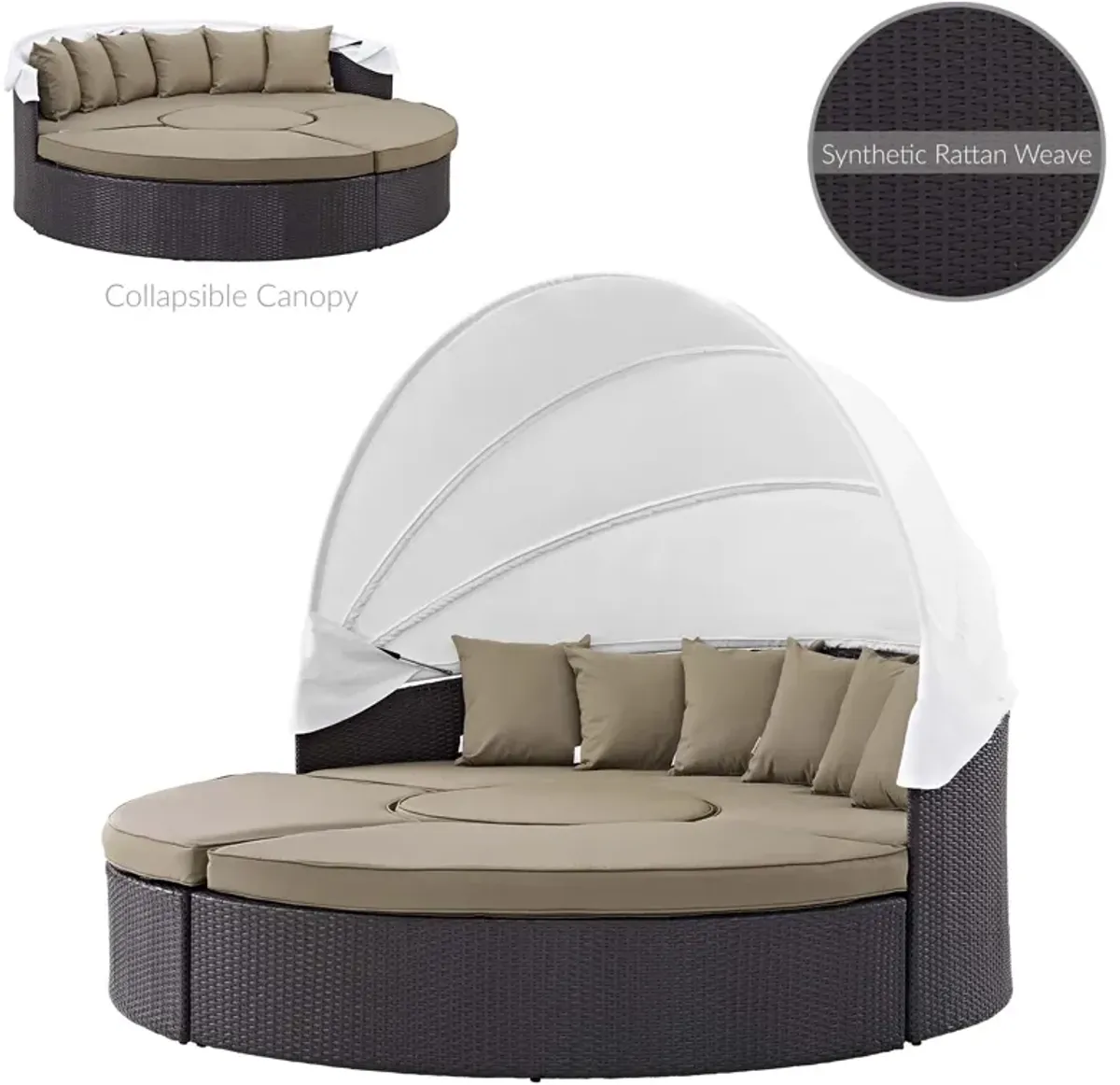 Quest Canopy Outdoor Patio Daybed