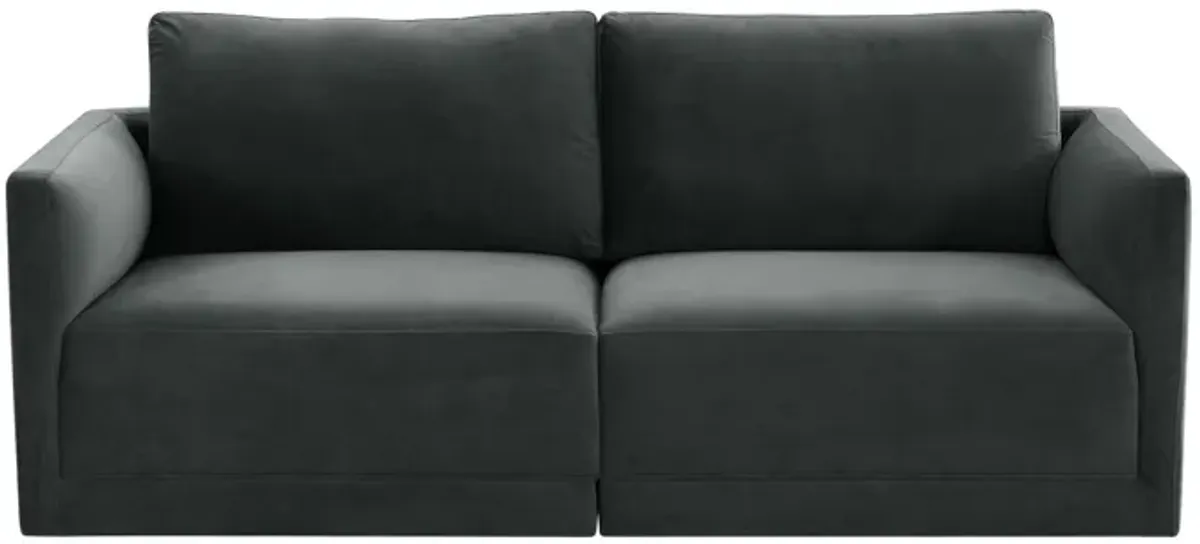 Willow Charcoal Modular Loveseat