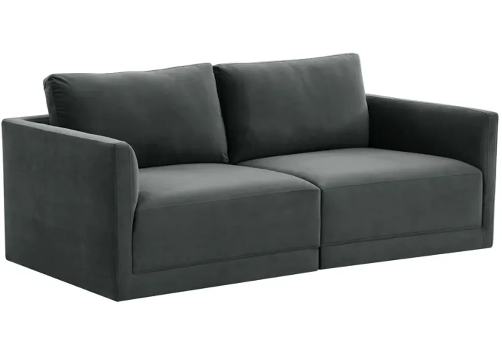 Willow Charcoal Modular Loveseat