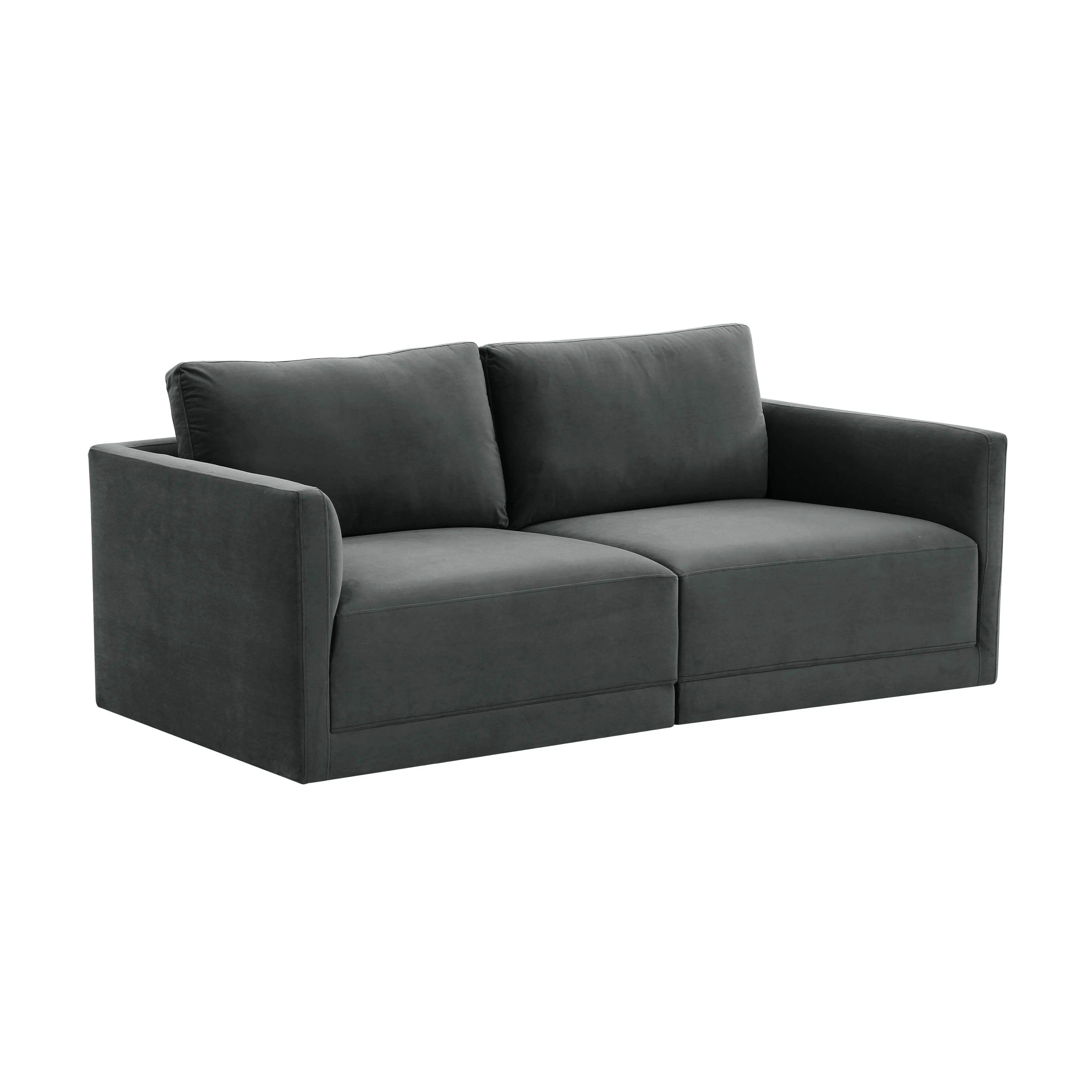 Willow Charcoal Modular Loveseat