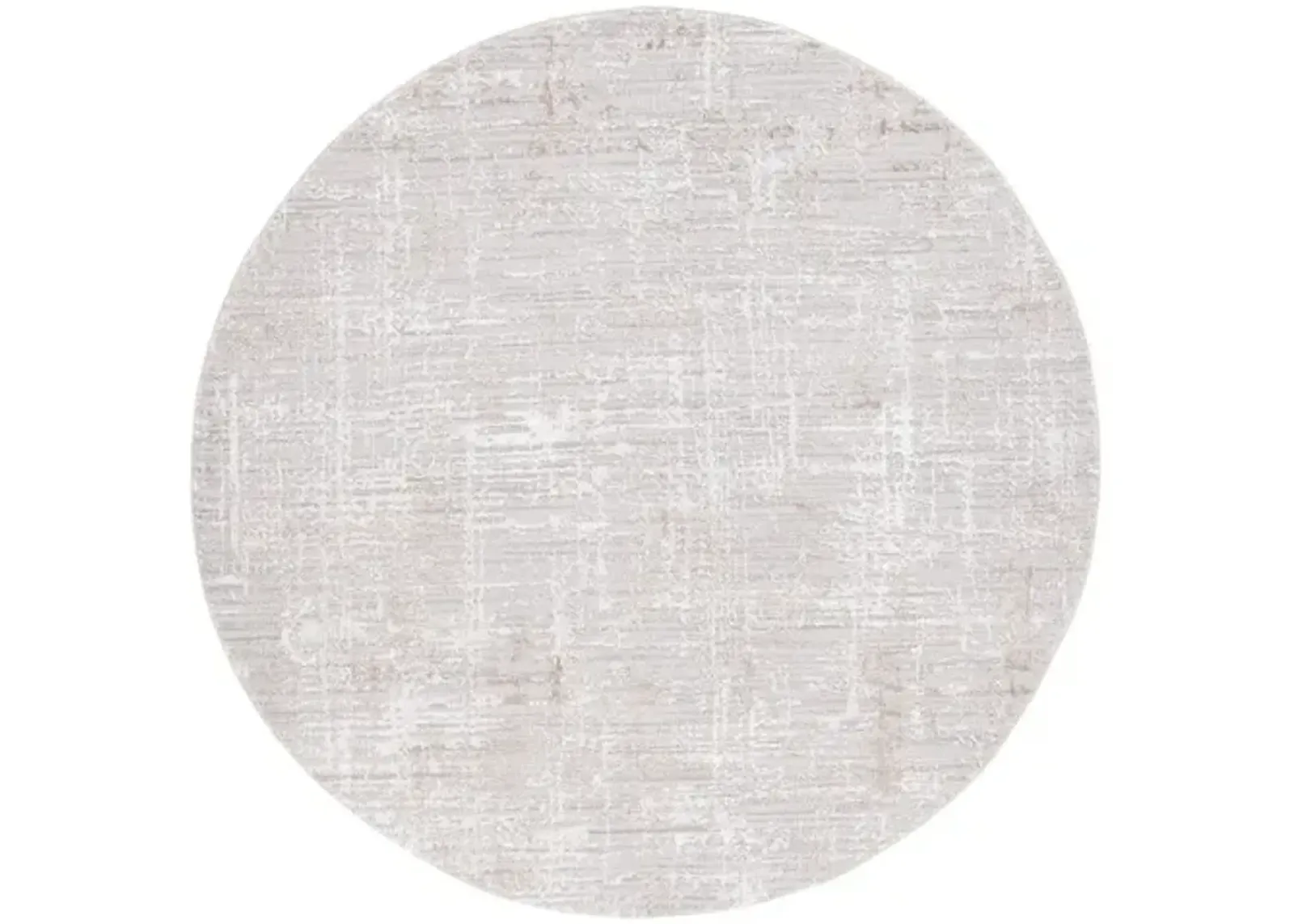 PARKER 100 Grey 6'-7' X 6'-7' Round Round Rug