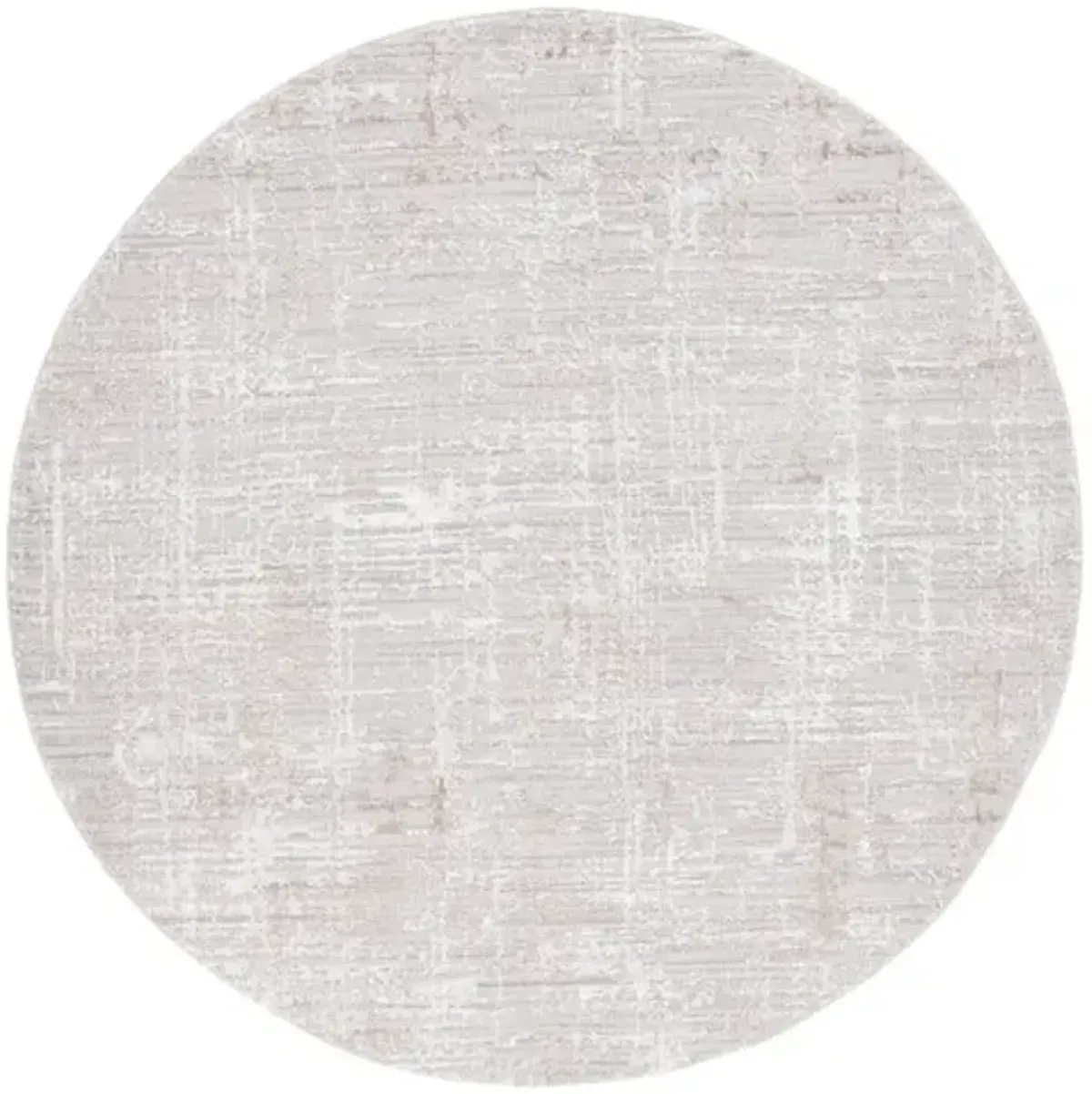 PARKER 100 Grey 6'-7' X 6'-7' Round Round Rug