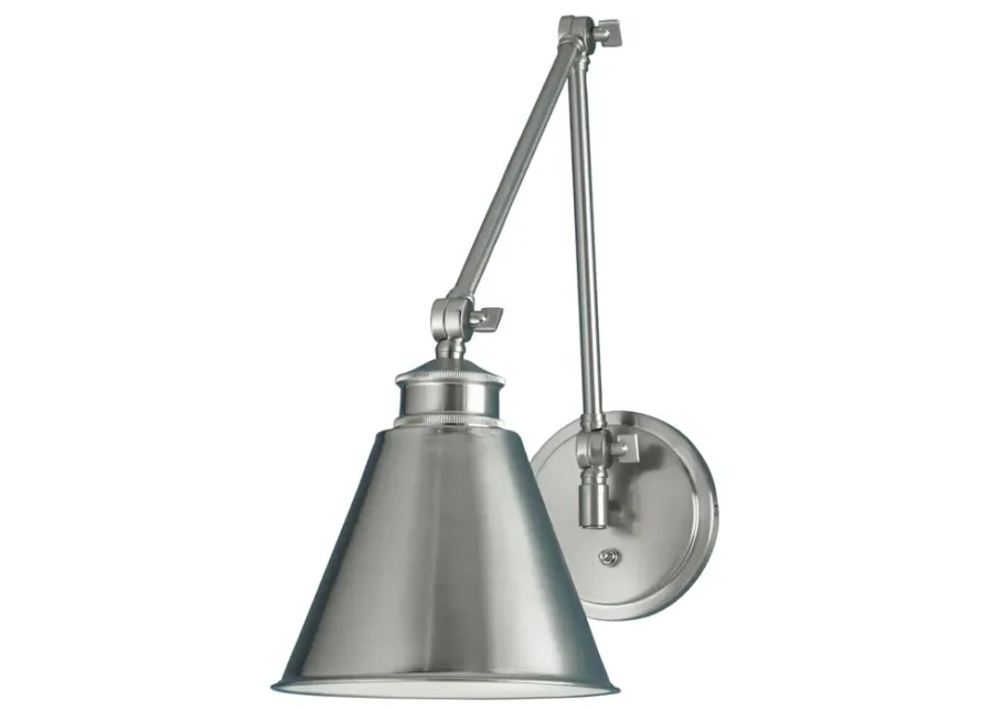 Aidan Moveable Sconce - Brushed Nickel