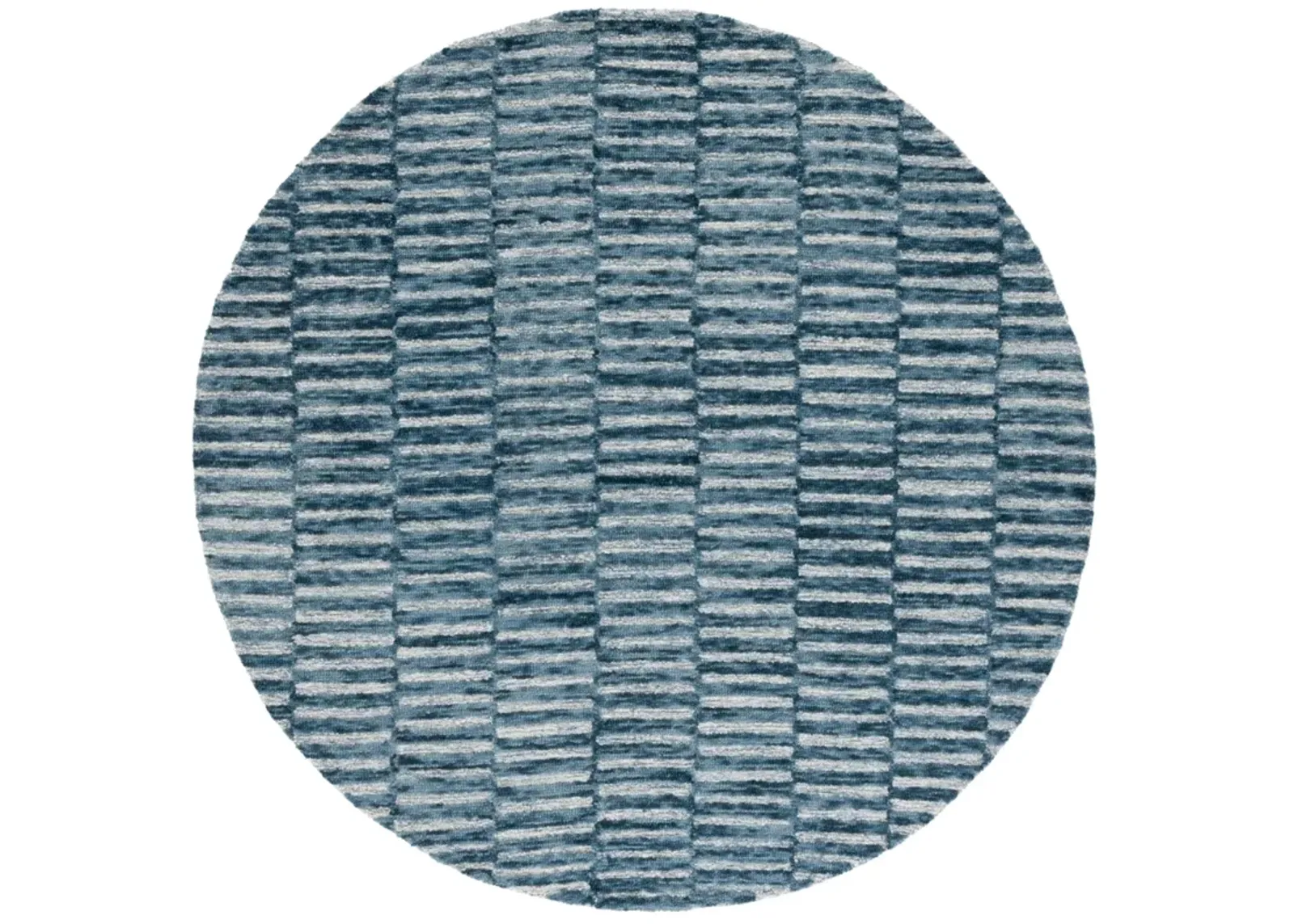 EBONY 751 NAVY  6' x 6' Round Round Rug