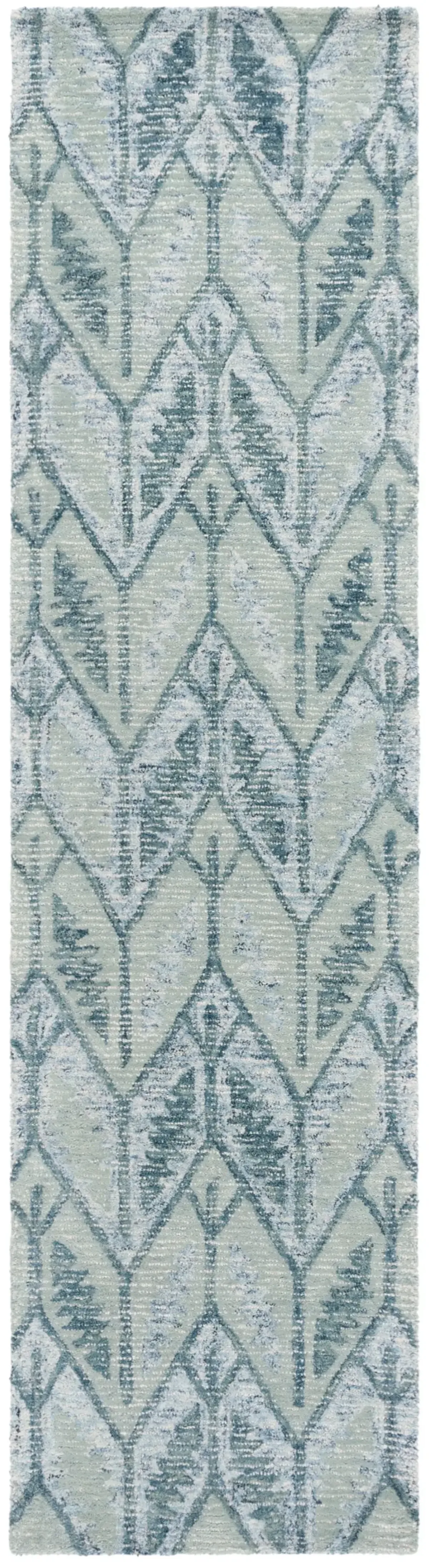 EBONY 909 LIGHT BLUE 2'-3' x 9' Runner Rug