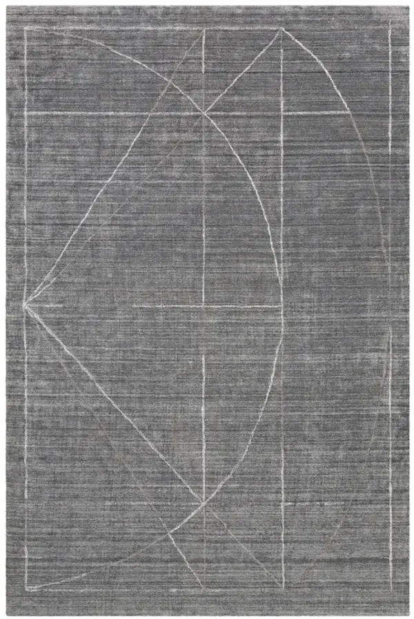 Uttermost Costilla Modern Gray 6 X 9 Rug