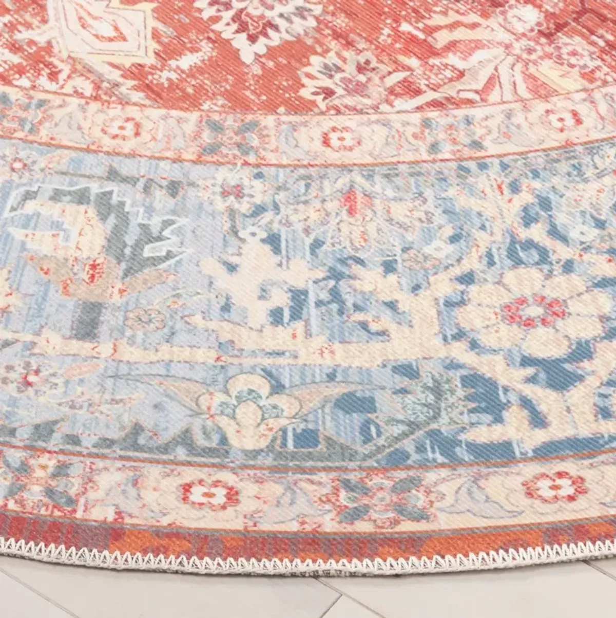 ARIZONA 137 LIGHT BLUE  6' x 6' Round Round Rug