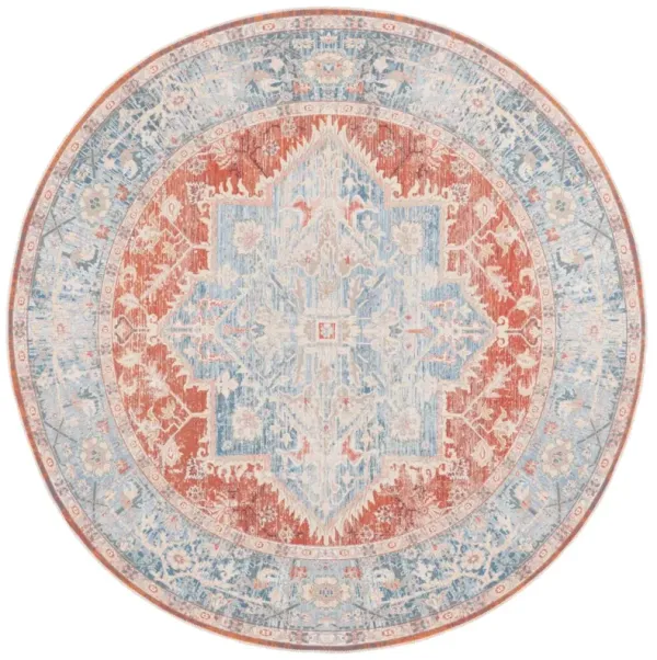 ARIZONA 137 LIGHT BLUE  6' x 6' Round Round Rug