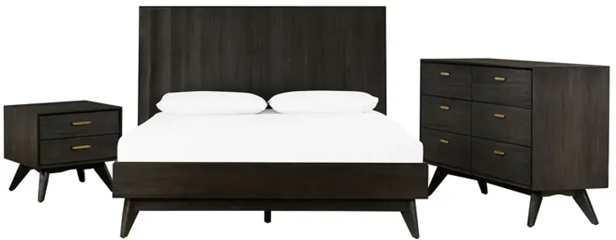 Baly Acacia Mid-Century 6 Drawer Dresser