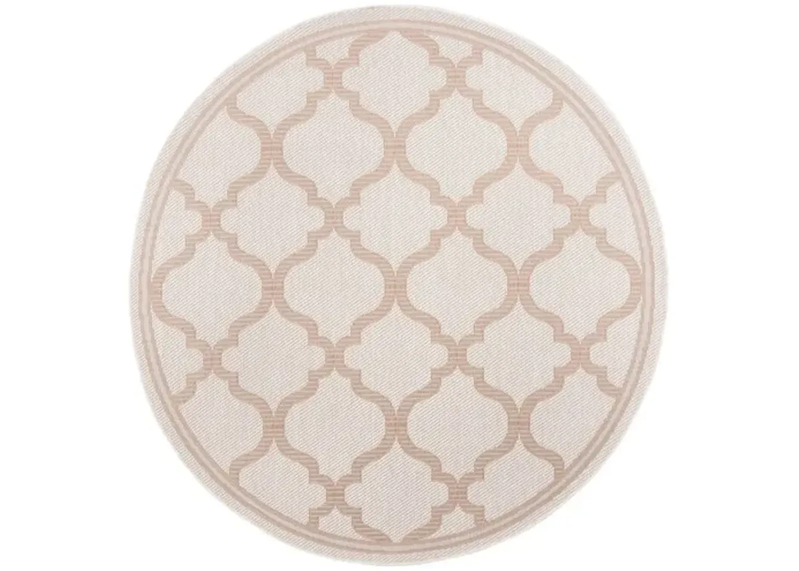 Safavieh BERMUDA 800 Collection BMU810C-7R Ivory / Beige 6'-7" X 6'-7" Round