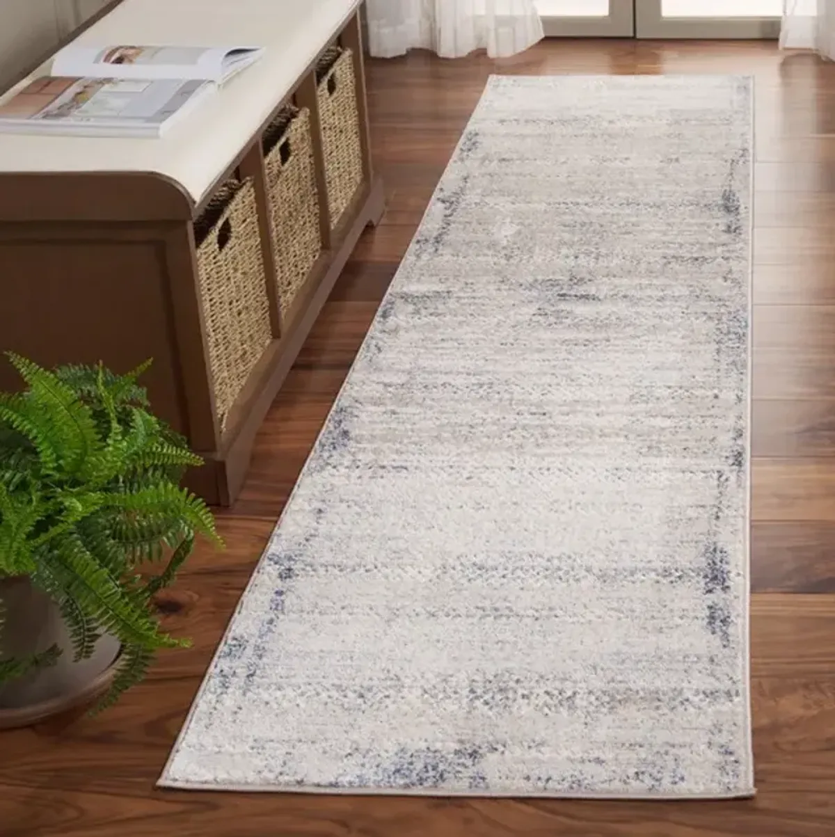 PRESTIGE 114 Blue 2'-3' X 8' Runner Rug