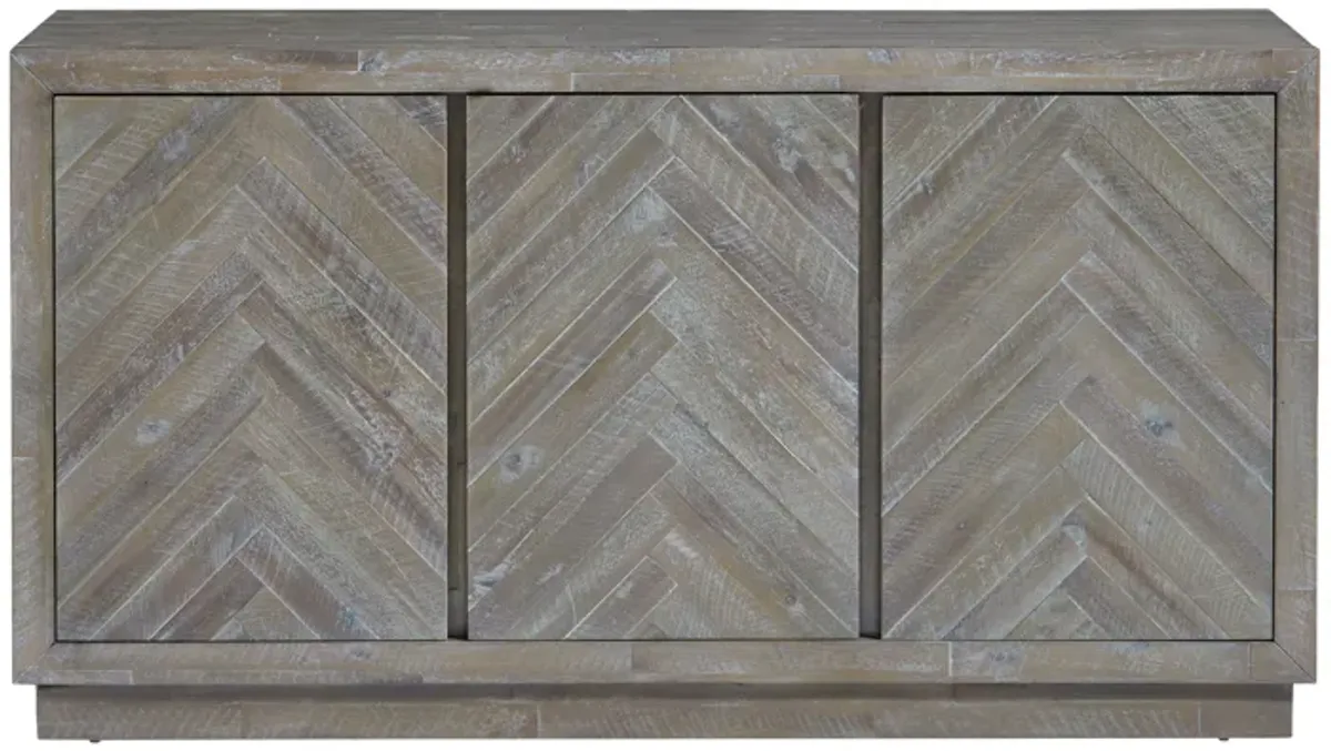 Herringbone Three Door Sideboard