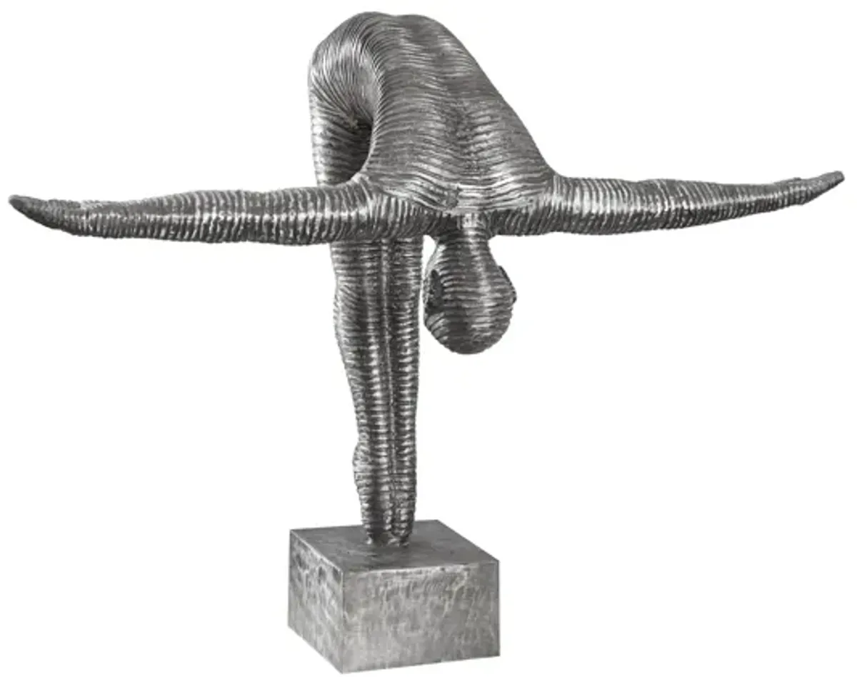 Diving Sculpture, Aluminum, Small