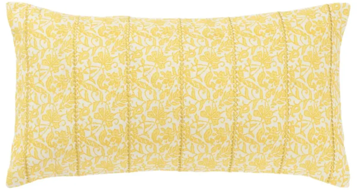 botanical  yellow Pillow