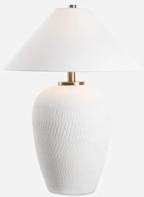 Merriton Matt White Table Lamp