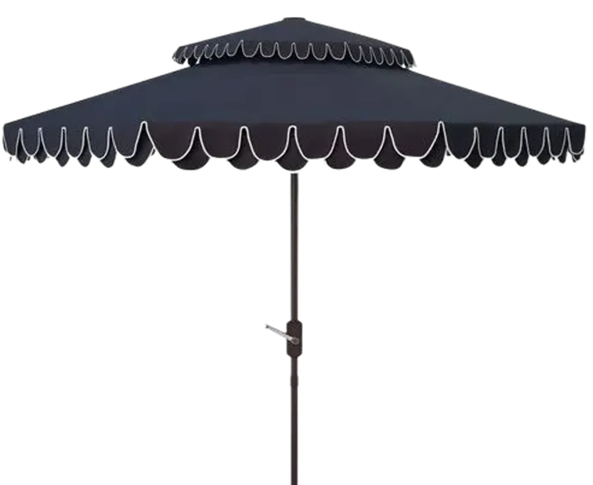 Elegant Valance 9ft Double Top Umbrella