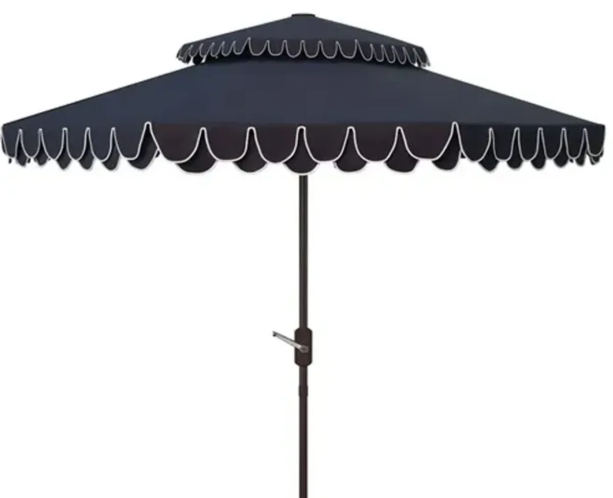 Elegant Valance 9ft Double Top Umbrella