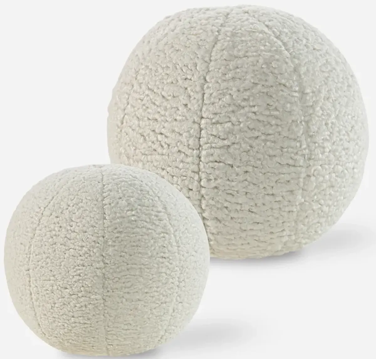 Capra Ball Sheepskin Pillows, S/2