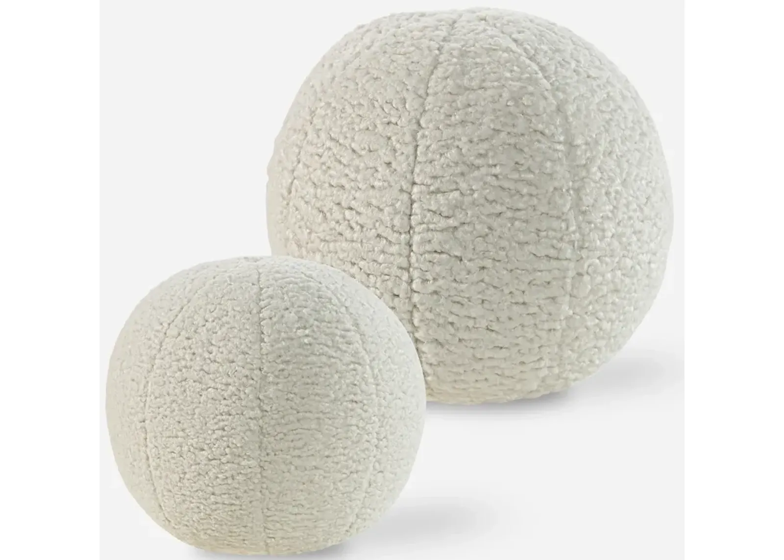 Capra Ball Sheepskin Pillows, S/2