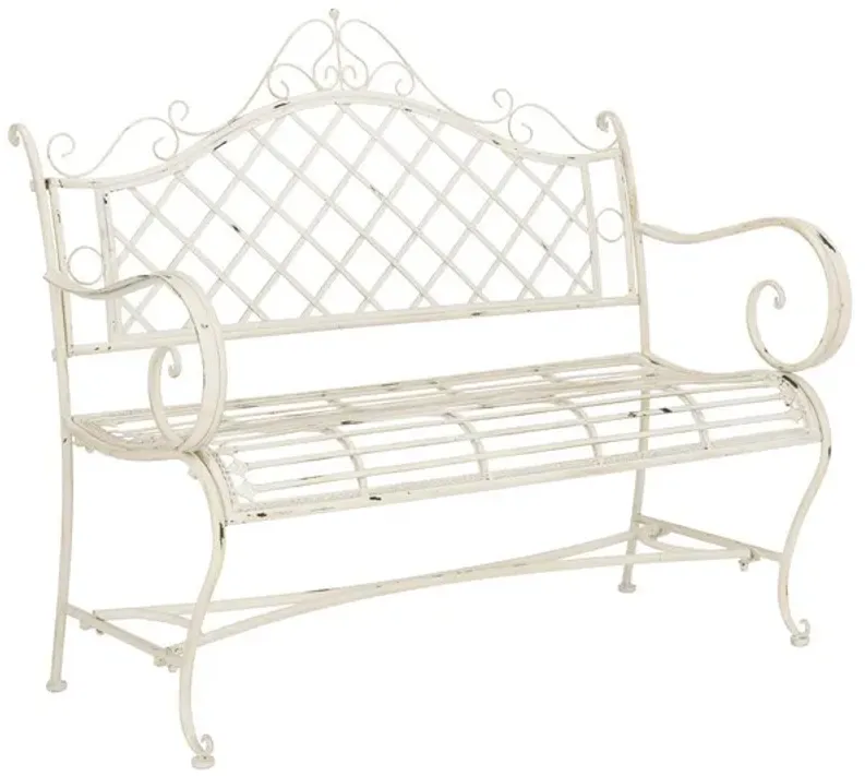 Abner Wrought Iron 45.75-Inch W Outdoor Garden Bench