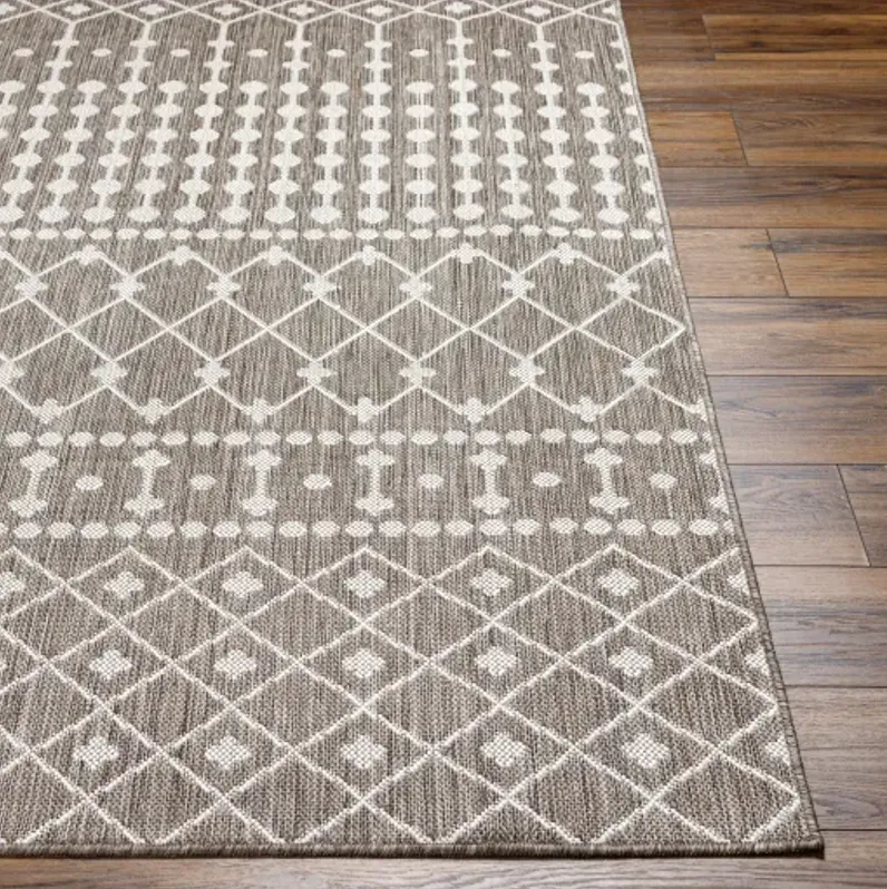 Long Beach LBH-2327 6'7" x 9' Machine Woven Rug