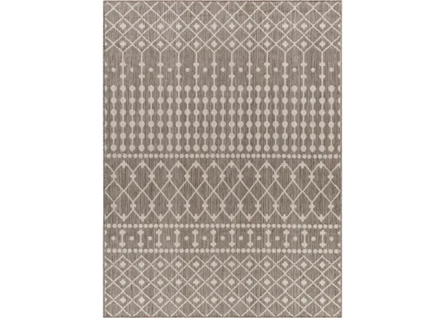 Long Beach LBH-2327 6'7" x 9' Machine Woven Rug