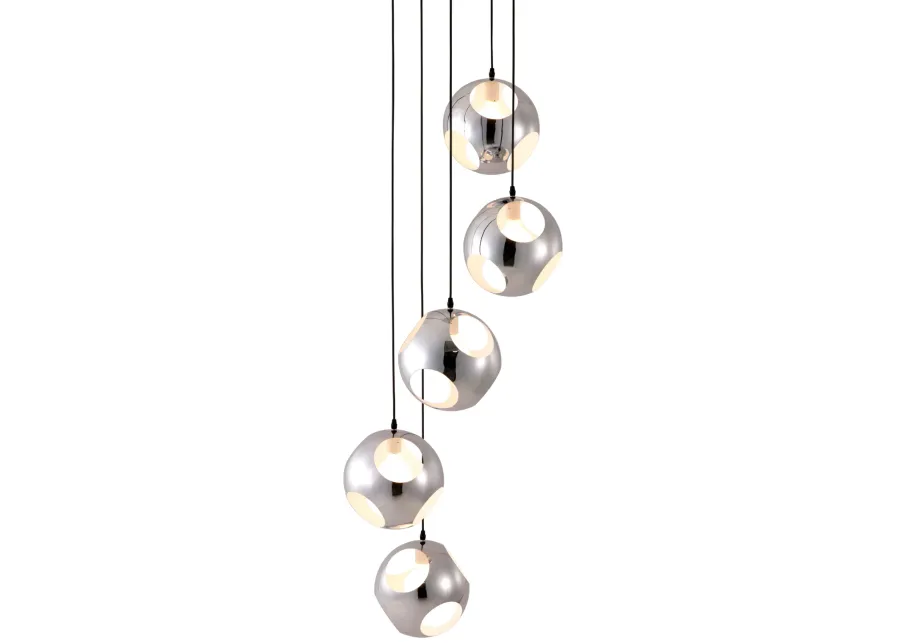 Meteor Shower Ceiling Lamp Chrome