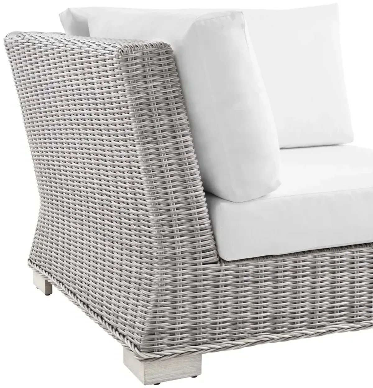 Conway Outdoor Patio Wicker Rattan Corner Chair