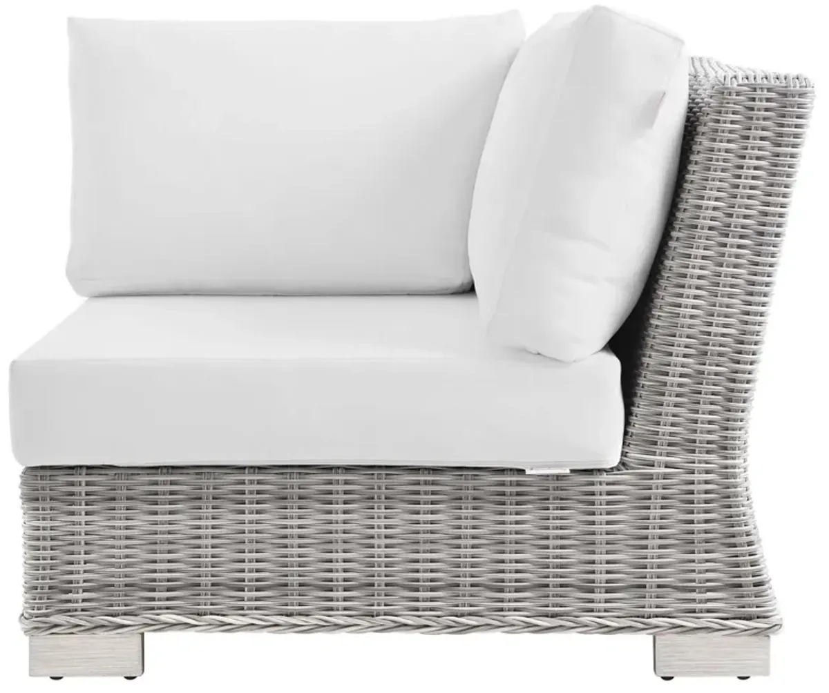 Conway Outdoor Patio Wicker Rattan Corner Chair