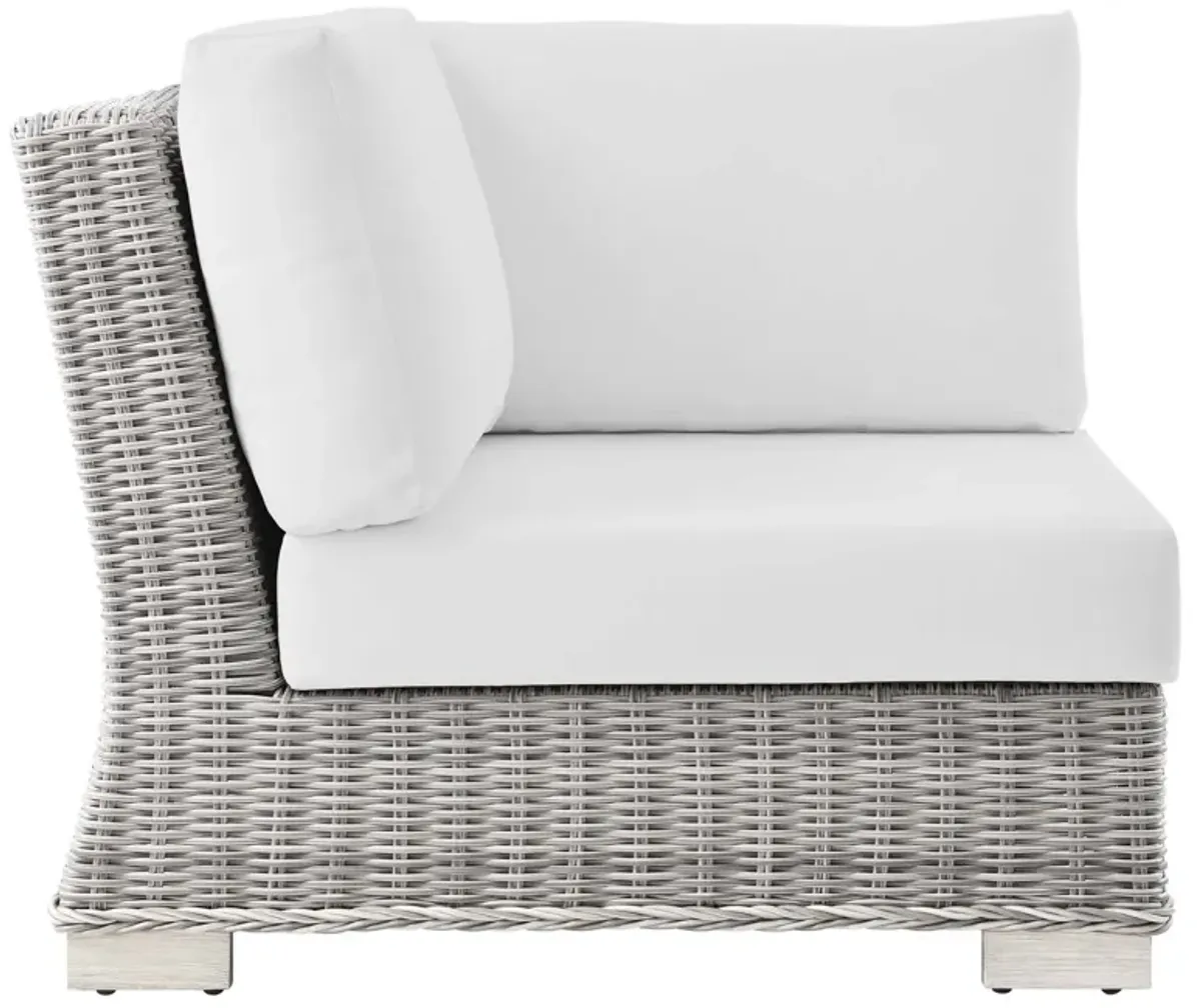 Conway Outdoor Patio Wicker Rattan Corner Chair