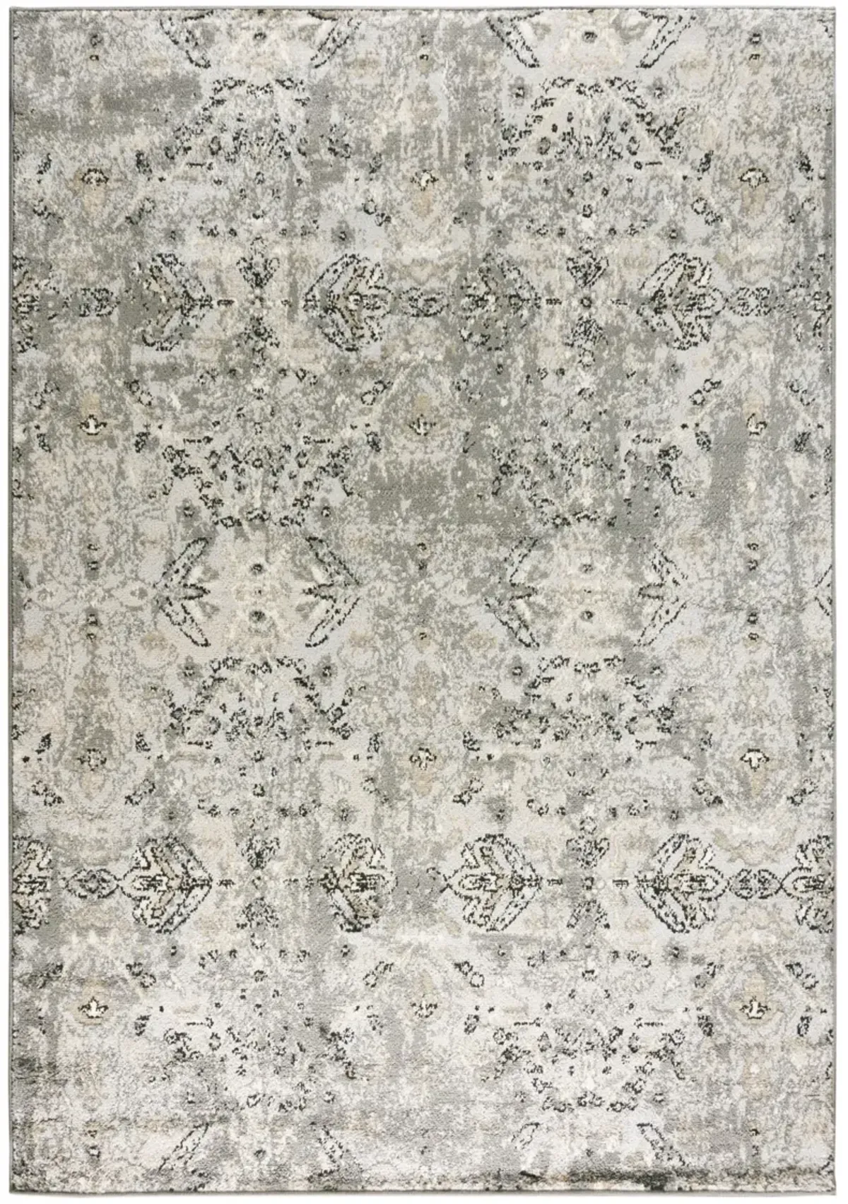 Palace D. Gray  Polypropylene  8'0"x9'6" Rectangle Rug