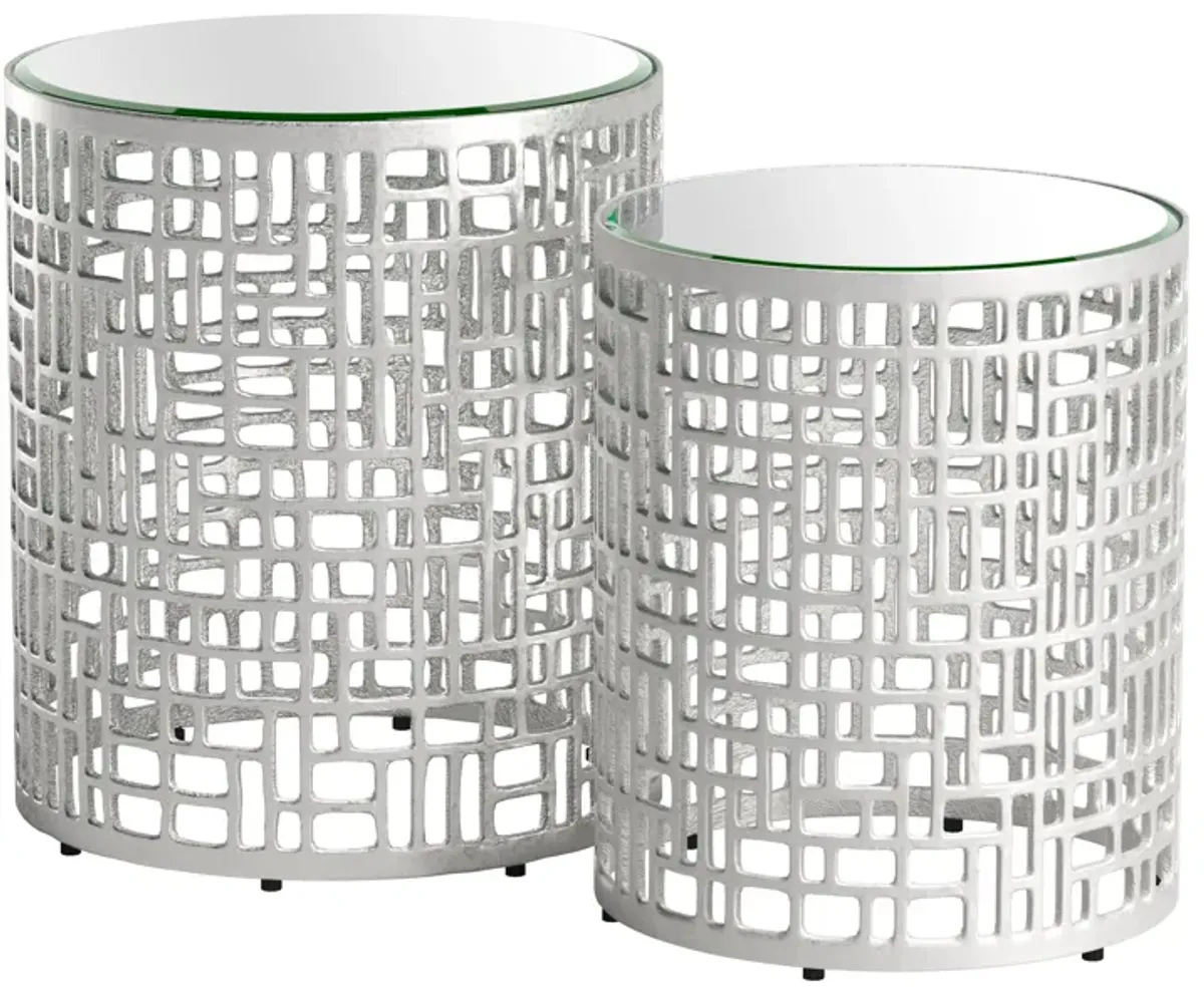 Reden Side Table Set (2-Piece) Silver