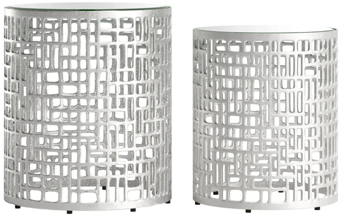 Reden Side Table Set (2-Piece) Silver