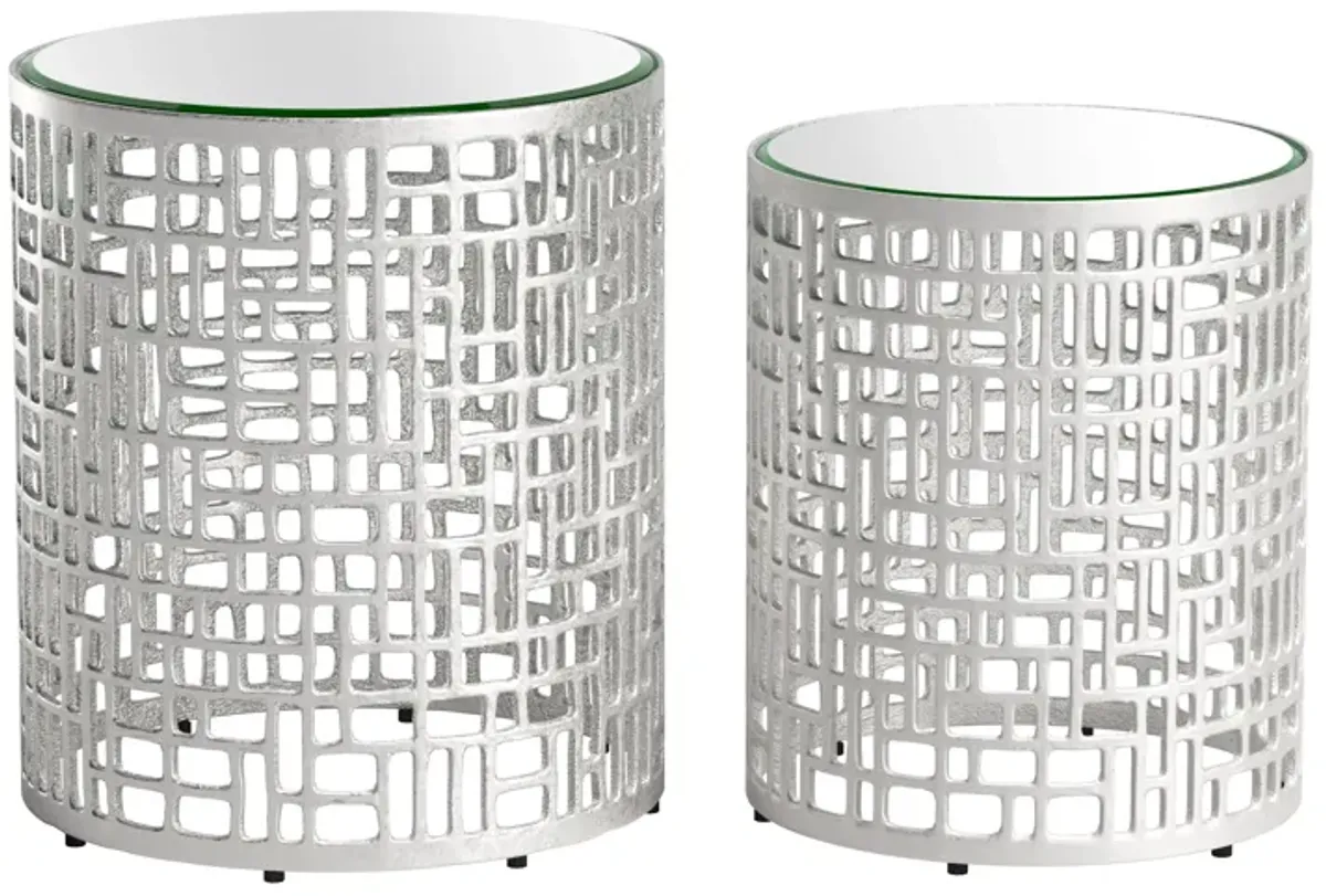 Reden Side Table Set (2-Piece) Silver