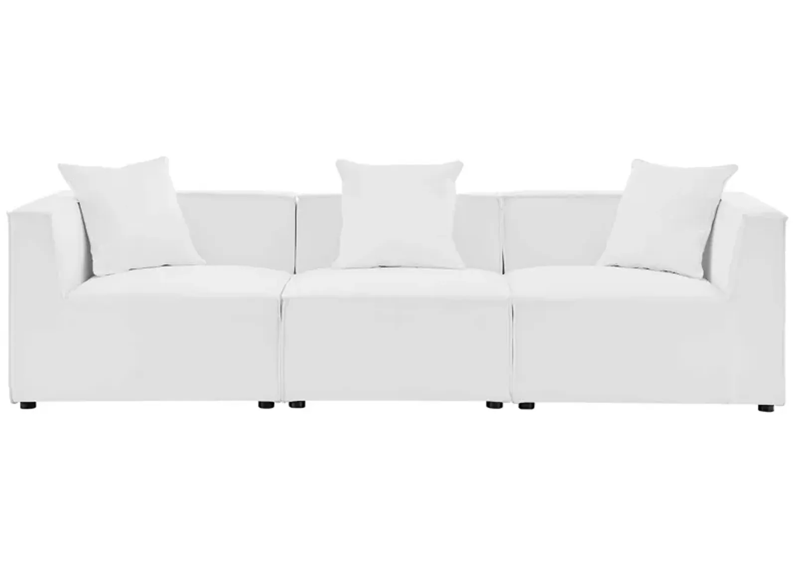 Saybrook Outdoor Patio Upholstered 3-Piece Sectional Sofa