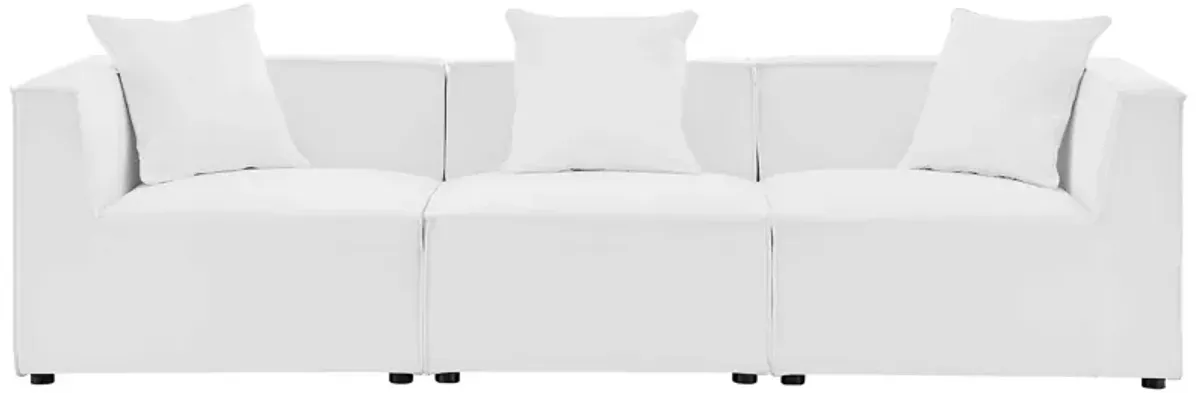 Saybrook Outdoor Patio Upholstered 3-Piece Sectional Sofa