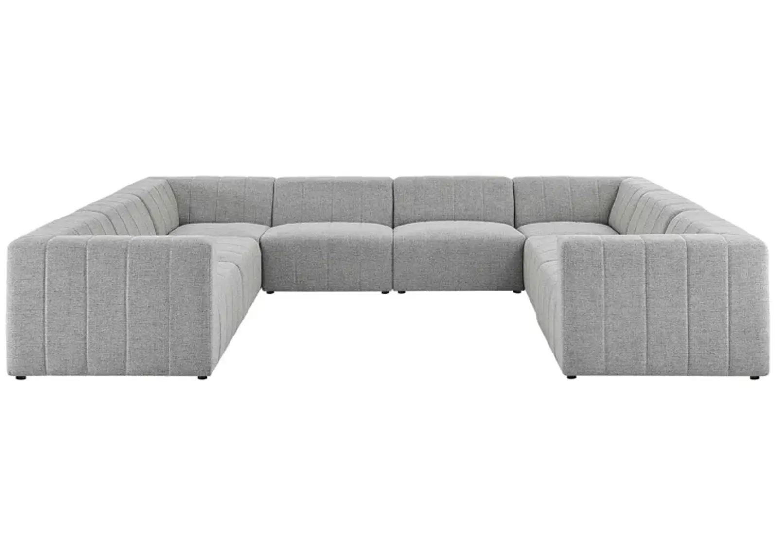 Bartlett Upholstered Fabric 8-Piece Sectional Sofa