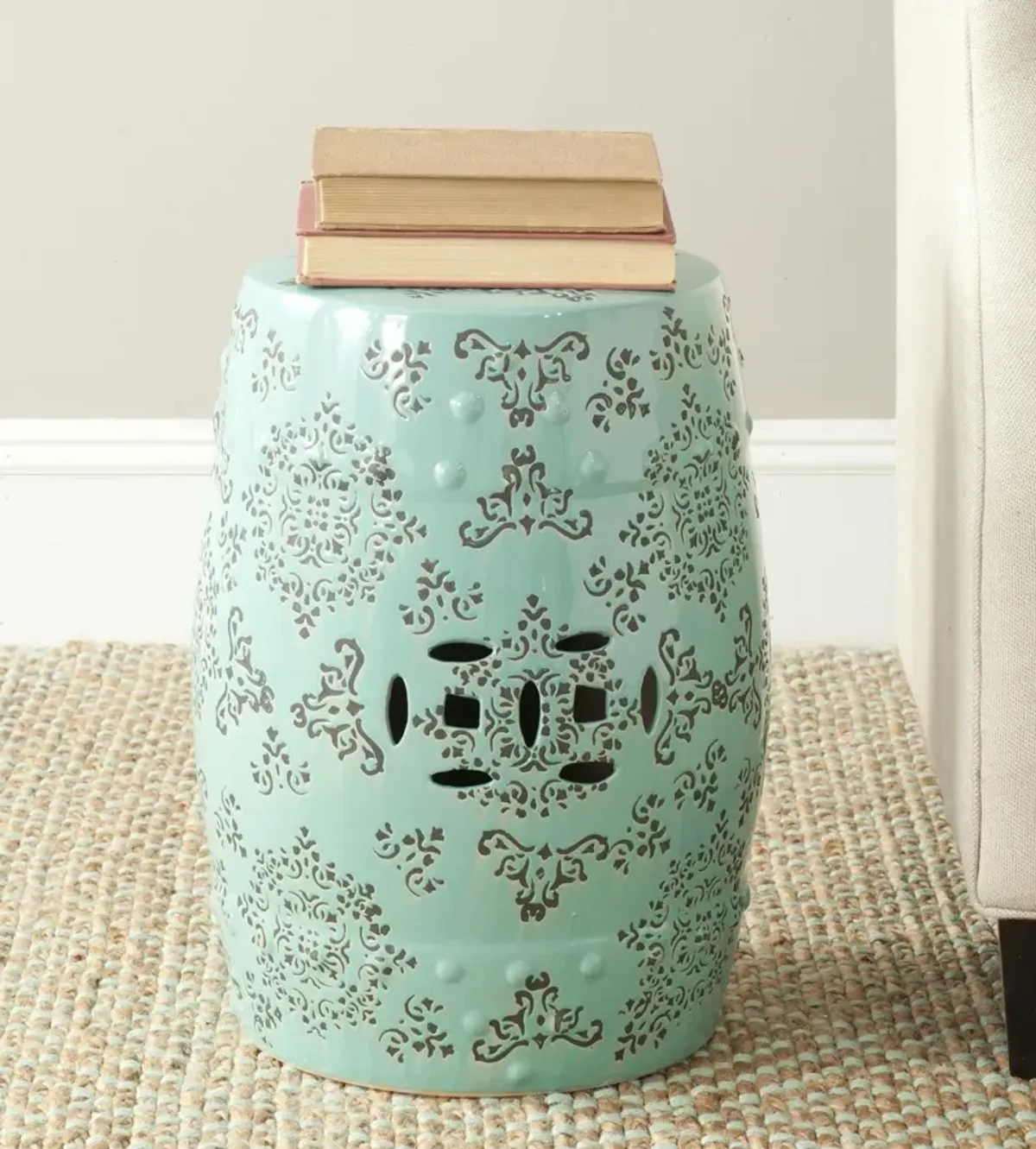 Medallion Garden Stool