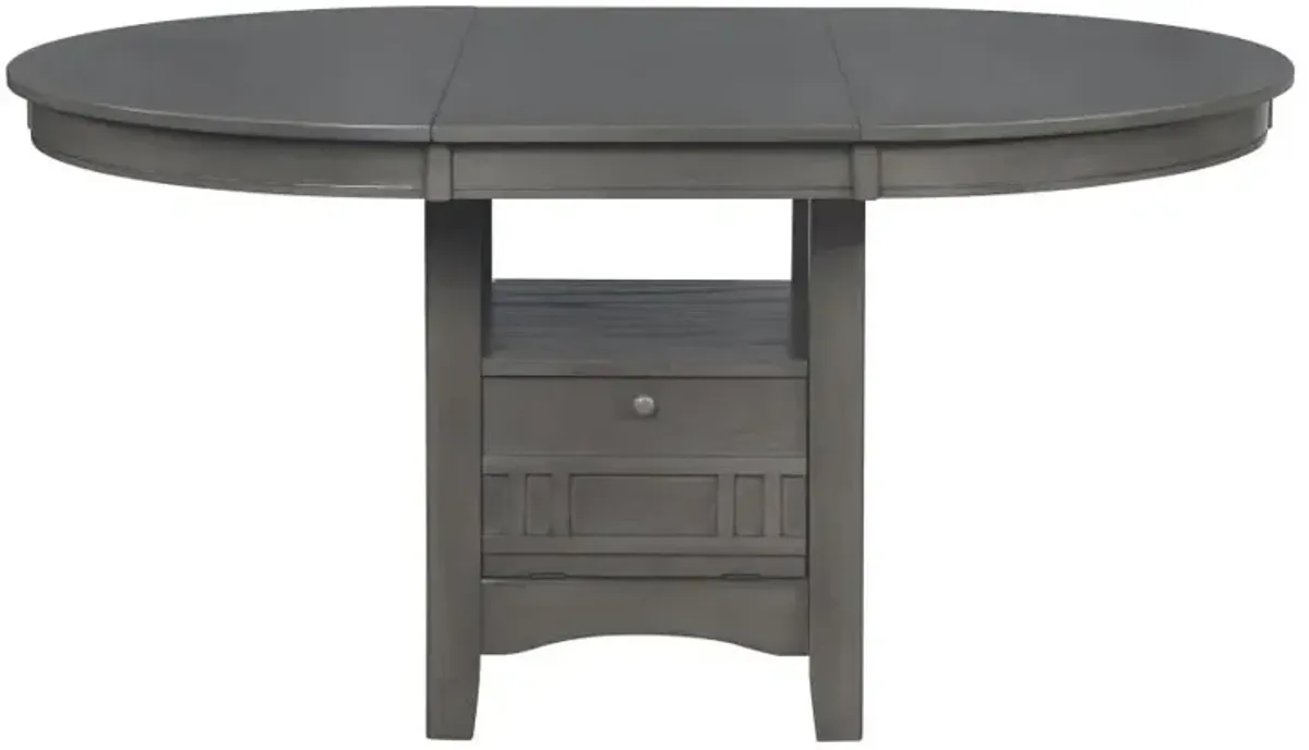 Lavon Dining Table with Storage Medium Grey