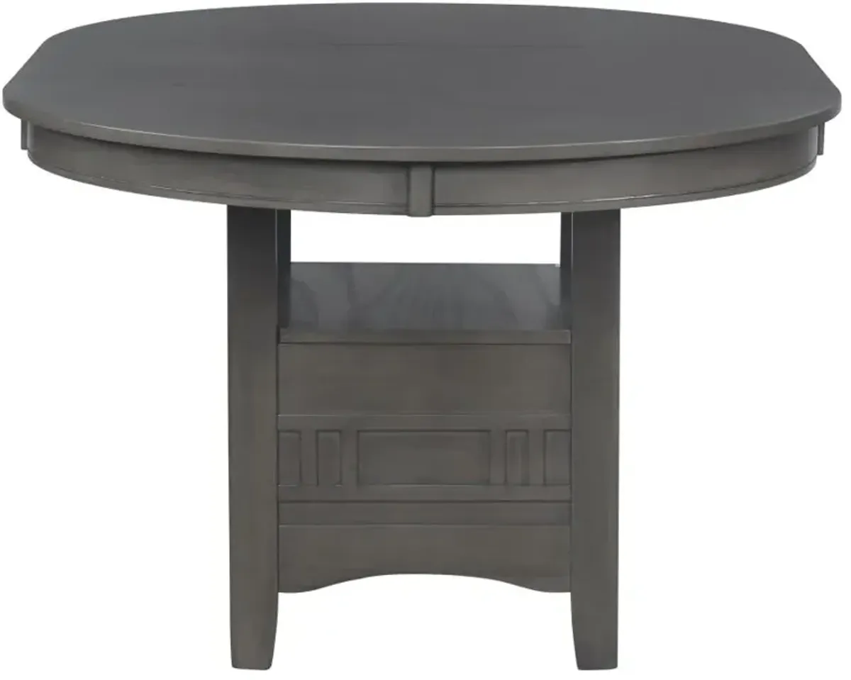 Lavon Dining Table with Storage Medium Grey