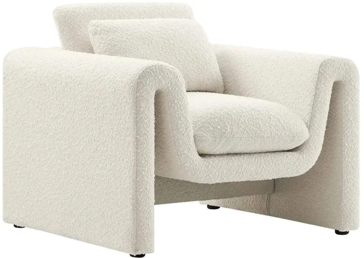 Waverly Boucle Upholstered Armchair